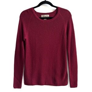 Ply Cashmere Red Crew Neck Longsleeve Sweater Size Small